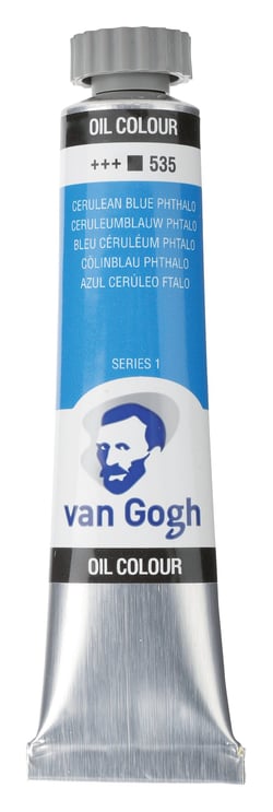 Tube 20 ml de peinture à l'huile Royal Talens - Van Gogh - bleu céruléum - Fine