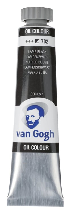 Tube 20 ml de peinture à l'huile Royal Talens - Van Gogh - noir de bougie - Fine