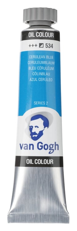 Tube 20 ml de peinture à l'huile Royal Talens - Van Gogh - bleu céruléum - Fine