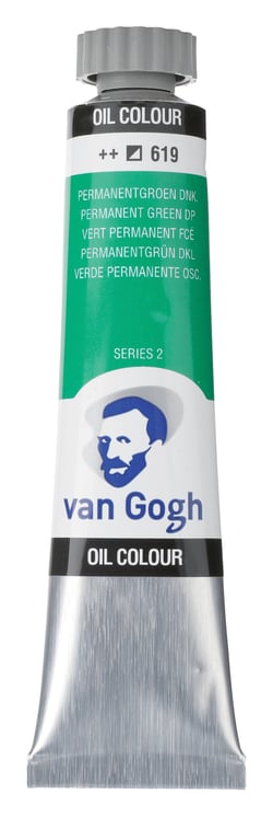 Tube 20 ml de peinture à l'huile Royal Talens - Van Gogh - vert permanent - Fine