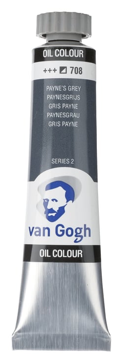 Tube 20 ml de peinture à l'huile Royal Talens - Van Gogh - gris de Payne - Fine