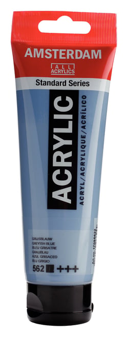 Tube 120 ml de peinture acrylique Royal Talens - Amsterdam - bleu gris