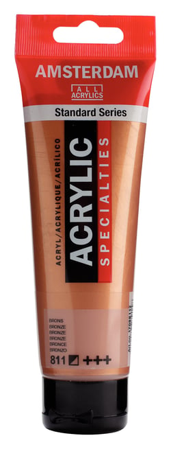 Tube 120 ml de peinture acrylique Royal Talens - Amsterdam - Bronze