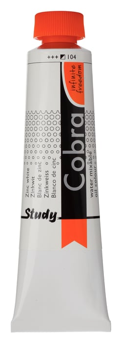 Tube 40 ml de peinture à l'huile Royal Talens - Cobra Study - blanc de zinc - Étude