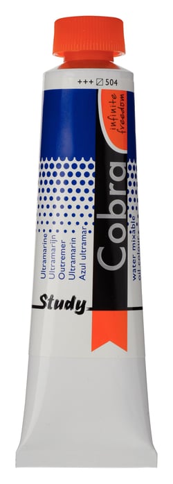 Tube 40 ml  de peinture à l'huile Royal Talens - Cobra Study - ultramarine - Étude