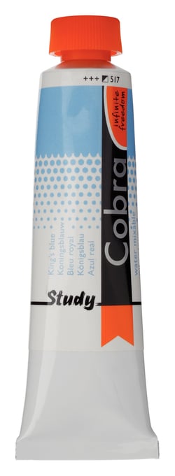 Tube 40 ml  de peinture à l'huile Royal Talens - Cobra Study - bleu royal - Étude