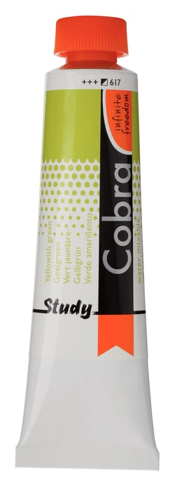 Tube 40 ml  de peinture à l'huile Royal Talens - Cobra Study - vert jaunâtre - Étude