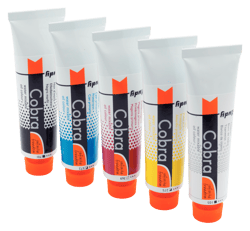Lot de 5 tubes de 40 ml de peinture à l'huile Talens - Cobra Study