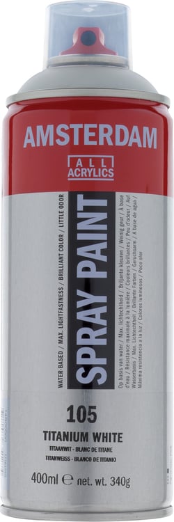 Bombe de peinture Amsterdam - 400 ml - Blanc De Titane