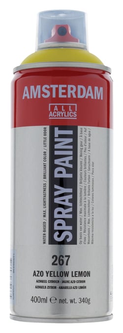 Bombe de peinture Amsterdam - 400 ml - Jaune Azo Citron