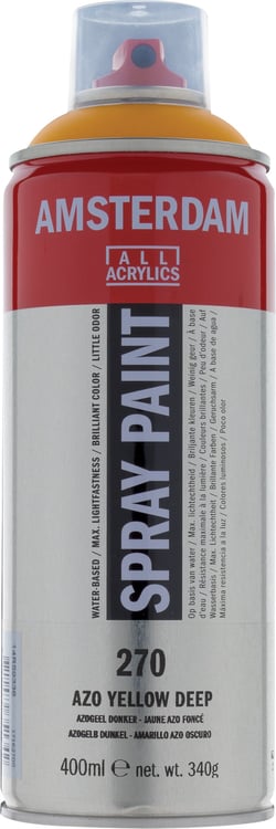 Bombe de peinture Amsterdam - 400 ml - Jaune Azo Foncé