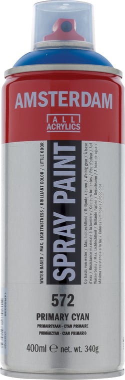 Bombe de peinture Amsterdam - 400 ml - Cyan Primaire