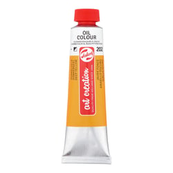 Tube 40 ml de peinture à l'huile Royal Talens - Artcrea - jaune foncé