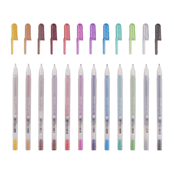 Set de 12 crayons gel Gelly Roll Metallic Shiny