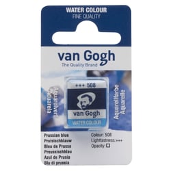 Demi-godet d'aquarelle fine Van Gogh - 508 Bleu de Prusse