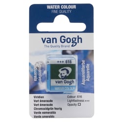 Demi-godet d'aquarelle fine Van Gogh - 616 Vert émeraude