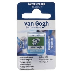 Demi-godet d'aquarelle fine Van Gogh - 662 Vert permanent