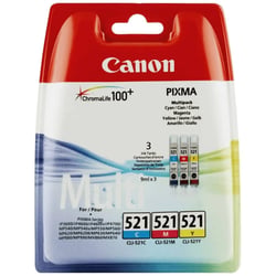 Cartouches d'encre CLI-521 - Couleurs - Canon 