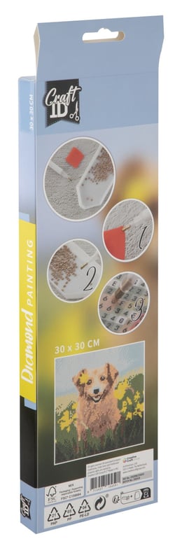 Kit Diamond painting Craft Id - Chien - 30 x 30 cm