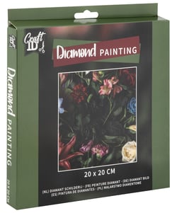 Kit Diamond painting Craft Id - Fleurs - 20 x 20 cm
