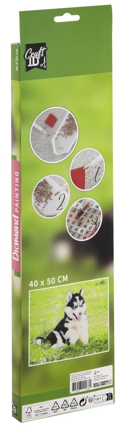 Broderie diamant Craft Id - Chien - 40 x 50 cm