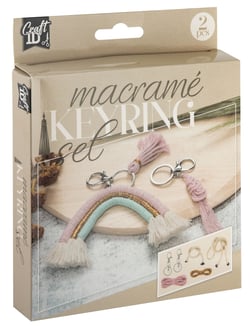 Kit porte-clés en macramé Craft Id - 2 porte-clés