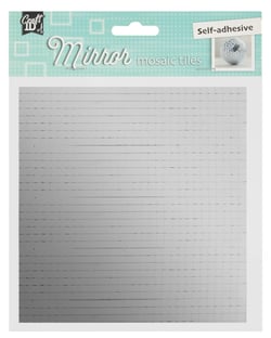 Lot de 420 carrés de mosaïque miroir auto-collants Craft Id - Argent