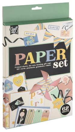 Papier créatif Craft Id - 62 feuilles - A4 21 x 29,7 cm