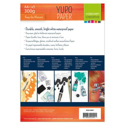 Bloc de papier Vaessen Creative - Yupo - 5 feuilles - A4 21 x 29,7 cm - 300 g/m²