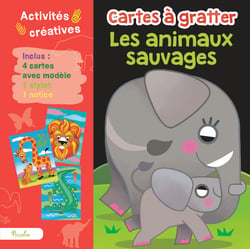 Cartes à gratter - les animaux asuvages