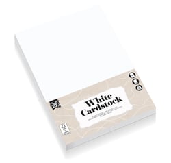 Lot de 10 feuilles unies Craft Id - Blanc - A4 21 x 29,7 cm - 220 g/m²