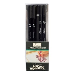 Lot de 5 stylos pour lettrage - Noir