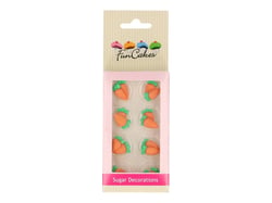  - Lot de 16 décorations en sucre FunCakes - Carotte