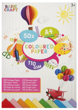 Lot de 50 papiers Craft Id - Multicolore - A4 21 x 29,7 cm - 110 g/m²