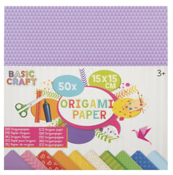 Lot de 50 papiers origami Craft Id - Multicolore - 15 x 15 cm -75 g/m²