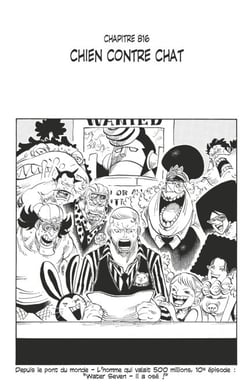 One Piece édition originale - Chapitre 816 - Chien contre chat