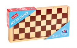 Jeu de dames coffret pliant - Jeu de société à deux -  Jeu d'ambiance - Jeujura