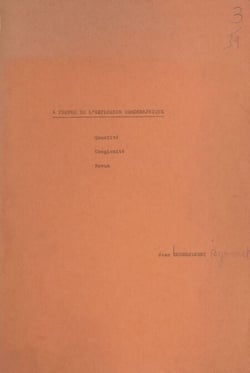 À propos de l'explosion démographique - Quantité, complexité, novum