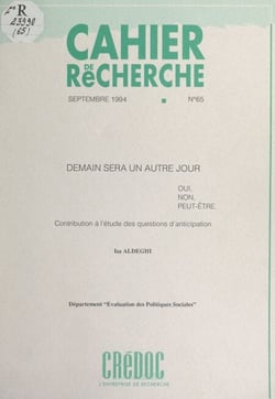 Demain sera un autre jour : oui, non, peut-être - Contribution à l'étude des questions d'anticipation
