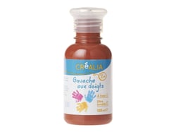 Gouache aux doigts - 150 ml - marron