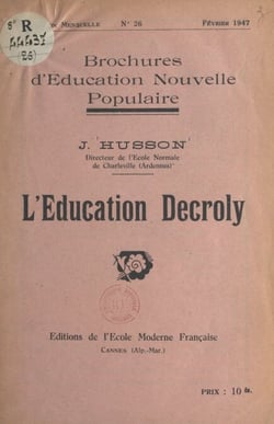 L'éducation Decroly