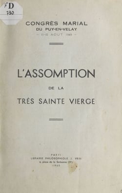 L'assomption de la très Sainte Vierge