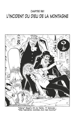 One Piece édition originale - Chapitre 961 - L'incident du dieu de la montagne