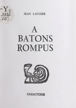À bâtons rompus - Causeries en Sorbonne