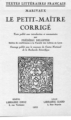 Le petit-maître corrigé