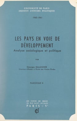 Les pays en voie de développement (2) - Analyse sociologique et politique