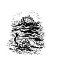 Orkan auf der Nordseeinsel