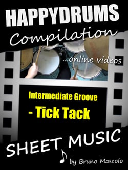 Happydrums Compilation "Tick Tack" - Drum Set Example with Sheet Music &amp; Online Video + Bonus