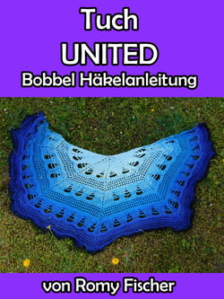 Tuch UNITED - Bobbel Häkelanleitung