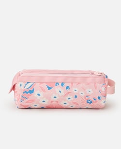Trousse rectangulaire 2 compartiments Rip Curl - Light Pink